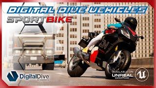 Ridable Bikes Sport Bike & Advanced Pack - Unreal Engine Marketplace - GTA Style UE5 chaos vehicles