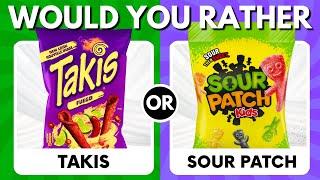Would You Rather Spicy VS Sour Junk Food 