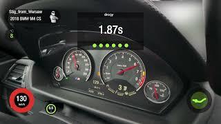 BMW M4 F82 CS 100-200Kmh Acceleration Full Stock