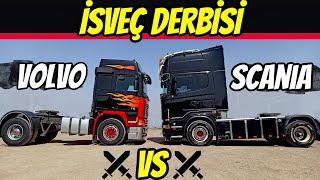 Volvo vs Scania  Kral Hangisi?  Çekicileri ve Şoförleri Kapıştırdık  Volvo F12 vs Scania 164L V8