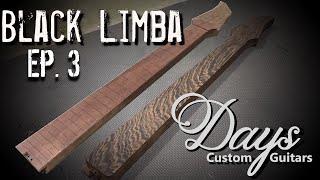 CUSTOM Guitar Building - Episode 3 - Cutting A Neck Installing A Truss Rod & Fretboard