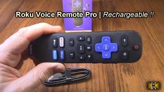 Roku Voice Remote Pro  Rechargeable  For Roku Players Roku TV & Roku Stream-bars REVIEW