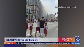 Explosion damages hotel in Cuban capital At least 8 dead