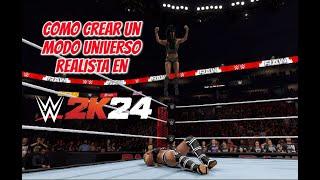 Como crear un modo universo realista en #WWE2K24  Cap 1