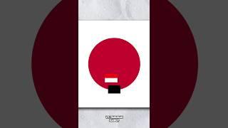 Ayo Temukan Bendera Tersembunyi di Bendera Jepang #shorts