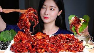 ASMR SPICY STIR-FRIED SMALL OCTOPUSES CHEESE FONDUE RICE BALLS RADISH KIMCHI MUKBANG EATING SHOW