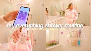 MY EVERYTHING SHOWER ROUTINE🫧 body care haircare skincare + more