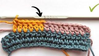 Tığ işi örgüde renk geçişi tekniği  Toxumalarda yeni rəng ipə keçid necə edilir #crochet #knitting