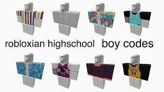 ROBLOXIAN HIGHSCHOOL BOY CODES