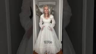 Testing the STRENGTH of 100 years of WEDDING DRESSES  #shorts