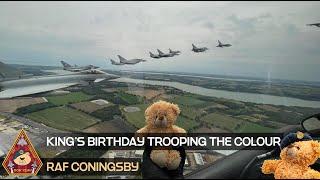 LIVE KINGS BIRTHDAY SPECIAL TROOPING THE COLOUR TYPHOON ACTION & DISPLAY • RAF CONINGSBY 15.06.24