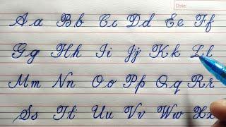 Cursive Writing for Beginners  A to Z Alphabets  Capital and Small letters  Palash Calligraphy
