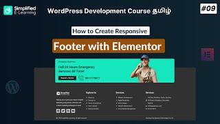 How to Create a Custom Footer in wordpress Tamil   WordPress Development Tutorial in Tamil  #09