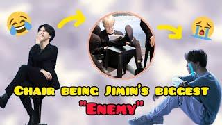Chair being Jimins biggest enemy  Jimin falling from chair