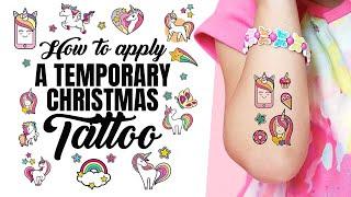 How to Apply Unicorn Temporary Tattoos for kid girls