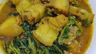 Pork curry with mustard leaves Manipuri style