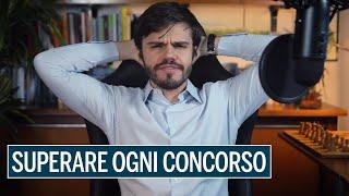 Come SUPERARE qualsiasi CONCORSO metodo segreto