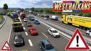 ETS2 West Balkans - STAU und viel Verkehr 2535 EURO TRUCK SIMULATOR 2