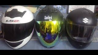 Steelbird SBA 2 Night Vision VISIBILITY TEST  Comparison with Clear & Dark Visors