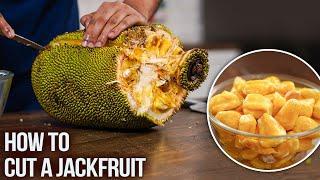 How To Cut A Jackfruit  Fresh Kathal Cutting  Best Kitchen Hacks  Fruit Cutting Skills  Varun
