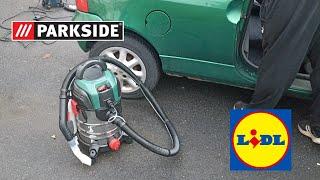 On test la shampouineuse Lidl dans une voiture  Parkside