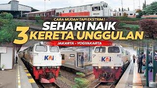 JAKARTA - YOGYAKARTA NAIK 3 KERETA API UNGGULAN‼️ Trip Argo Bromo Anggrek - Argo Dwipangga - Taksaka
