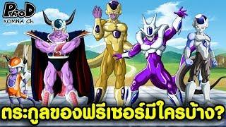 ครอบครัวฟรีเซอร์มีกี่คน ใครบ้าง? Dragon Ball KOMNA CHANNEL