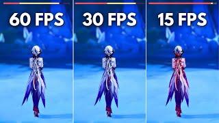 Does FPS really matter? 60 FPS vs 30 FPS vs 15 FPS  Genshin Impact 