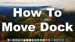 How To Move Dock To Another Screen Or Monitor In macOS  Horizontal & Vertical Arrangement