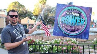 Six Flags Discovery Kingdom  Power Hours  Walk through experience