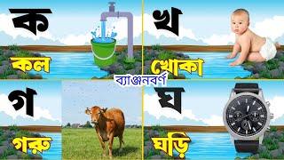 ক খ গ ঘ ঙ বাংলা ব্যাঞ্জনবর্ণ। বাংলা বর্ণমালা ব্যঞ্জনবর্ণ শিখি।#কখগঘঙ #ব্যাঞ্জনবর্ণ #বর্ণমালা #অআইঈ