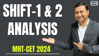 MHT-CET SHIFT 1 & 2 ANALYSIS  22 APRIL  #biology #digambarmali #mhtcet2024 #mhtcet