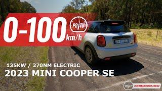 2023 MINI Cooper SE Electric 0-100kmh & motor sound