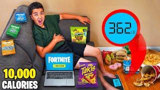 Kid Eats 10000 Calories While Playing Fortnite...