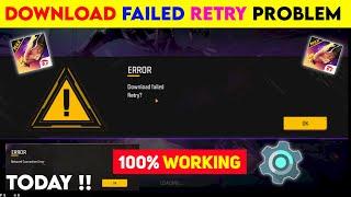 FREE FIRE DOWNLOAD FAILED RETRY PROBLEM  HOW TO SOLVE FREE FIRE DOWNLOAD FAILED PROBLEM  18 JUNE