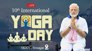 LIVEPM Shri Narendra Modi participates in 10th International Yoga Day celebrations in Srinagar J&K