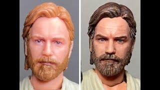 Customizing Live - Repainting Obi-Wan Kenobi Star Wars Black Series Figure - How to Paint Faces