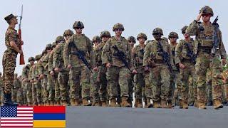 U.S. Army in Armenia. Soldiers during joint military exercises.