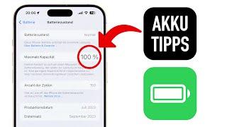 iPhone Akku Lebensdauer verlängern richtig aufladen Pflege - Nützliche Tipps