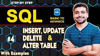 INSERT UPDATE DELETE & ALTER Table in SQL With Example  SQL Tutorial in Hindi 4