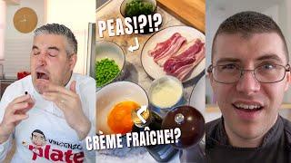 Pro Chef Reacts... To Vincenzos Plate REACTING to Gordon Ramsays Carbonara