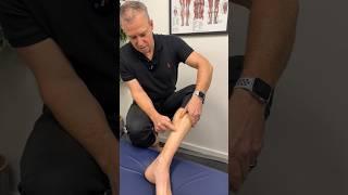 Shin Splint Treatment- self massage of tibialis posterior. #shorts
