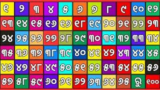 ୧ ରୁ ୧00 ଡାକିବା ଆସ Count to 1-100  Learn Counting  One To Hundred Counting   @OdishaKidsTv