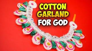 Cotton Garland for Varalaxmi Gauri Ganpati Mahalaxmi  gejje vastra designs making