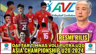 RESMI RILIS TERBARU  INILAH DAFTAR 12 TIMNAS VOLI PUTRA U20 ASIA CHAMPIONSHIP U20 2024