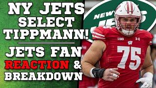 New York Jets DRAFT Joe Tippmann - Fan Reaction & Breakdown