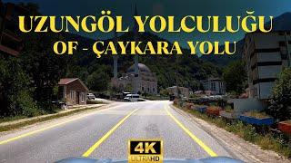 4K  Uzungöl Yolu - Karadeniz Sahil Yolundan Uzungöle Sürüş - Trabzon