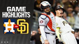 Astros vs. Padres Game Highlights 91724  MLB Highlights