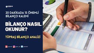 Bilanço tablosu nedir ve analizi nasıl yapılır? TUPRS Örneği