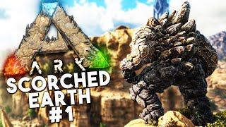 ARK Scorched Earth DLC Episode 1 -DEATH WORM GOLEM WYVERN DRAGONS Ark Survival Evolved